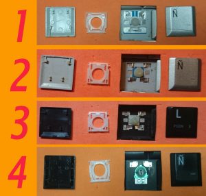 TECLA TECLAS DE TECLADO TOSHIBA SATELLITE A200 A205 A210 A215 A300 PRO