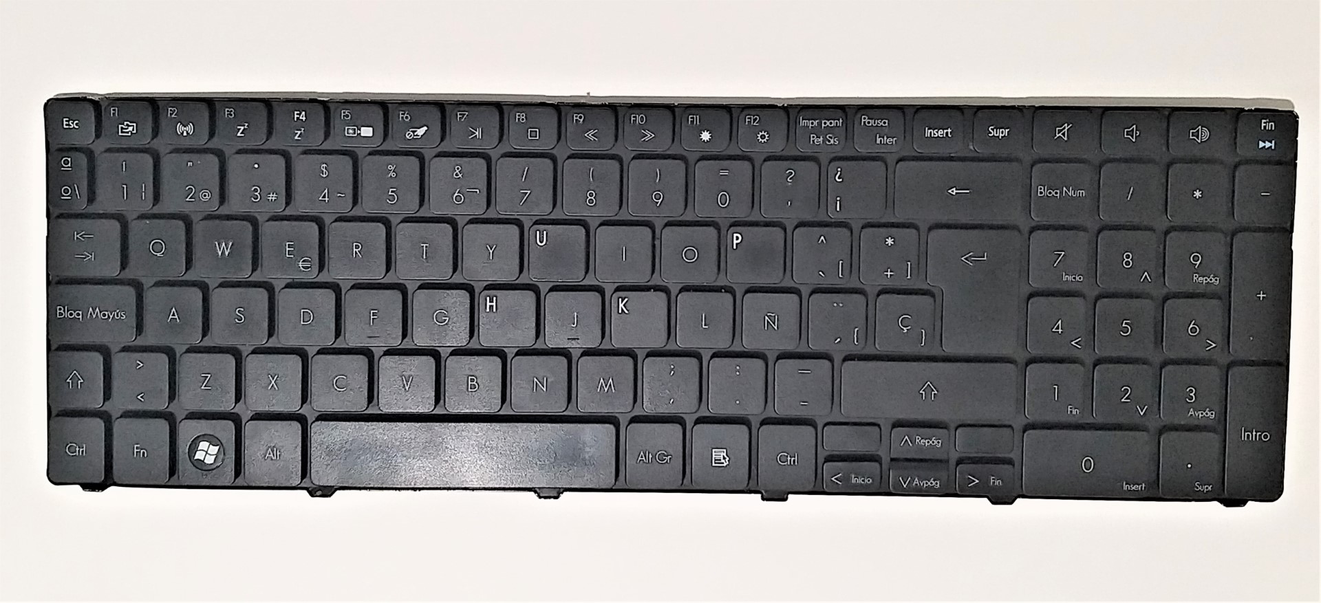 TECLADO CASTELLANO SPANISH KEYBOARD PACKARD BELL EASYNOTE EG70 ENLE11BZ LE11BZ