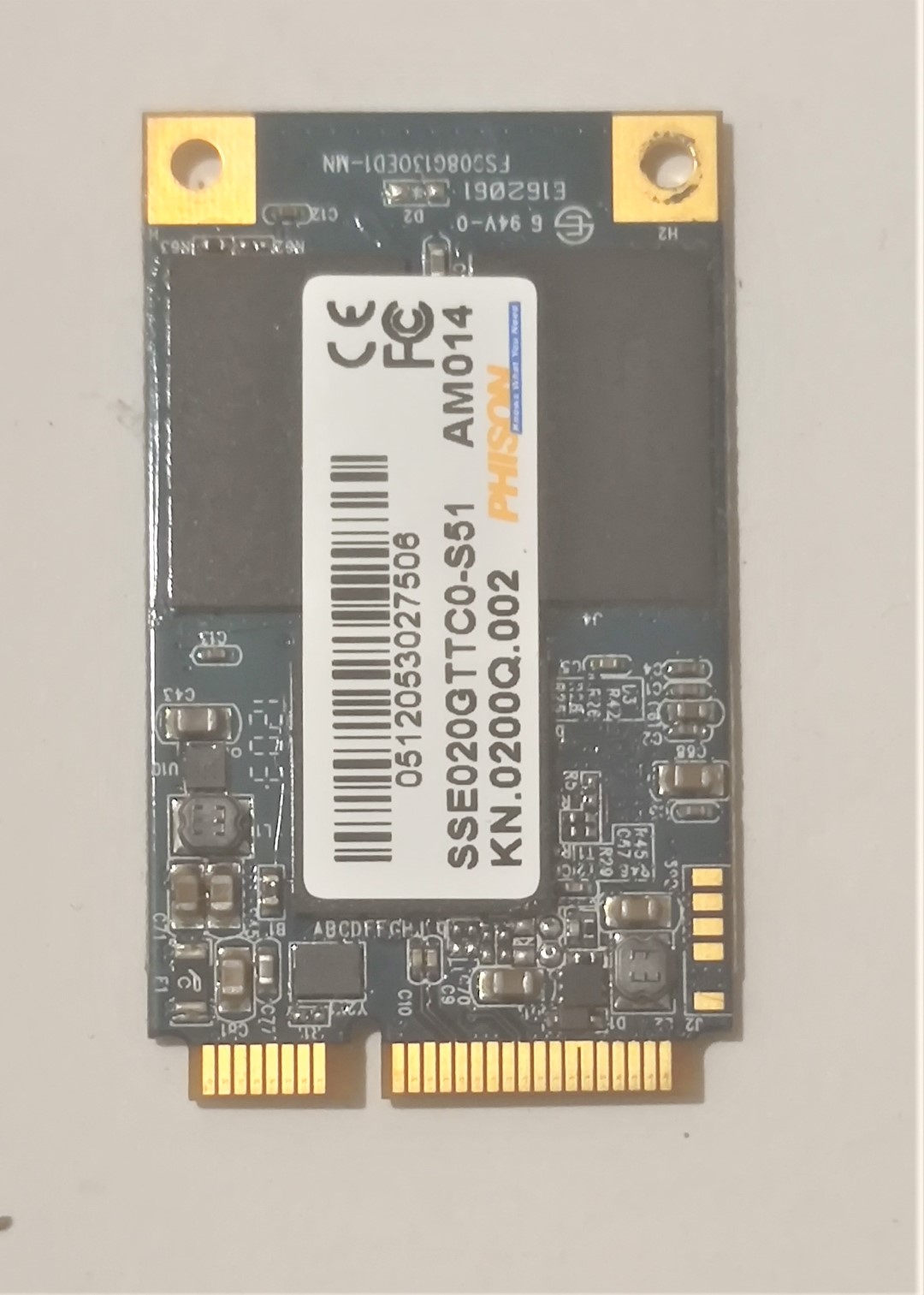 DISCO 20GB Msata SSD Phison ACER ASPIRE TIMELINE M3-581T M3-581TG MA50