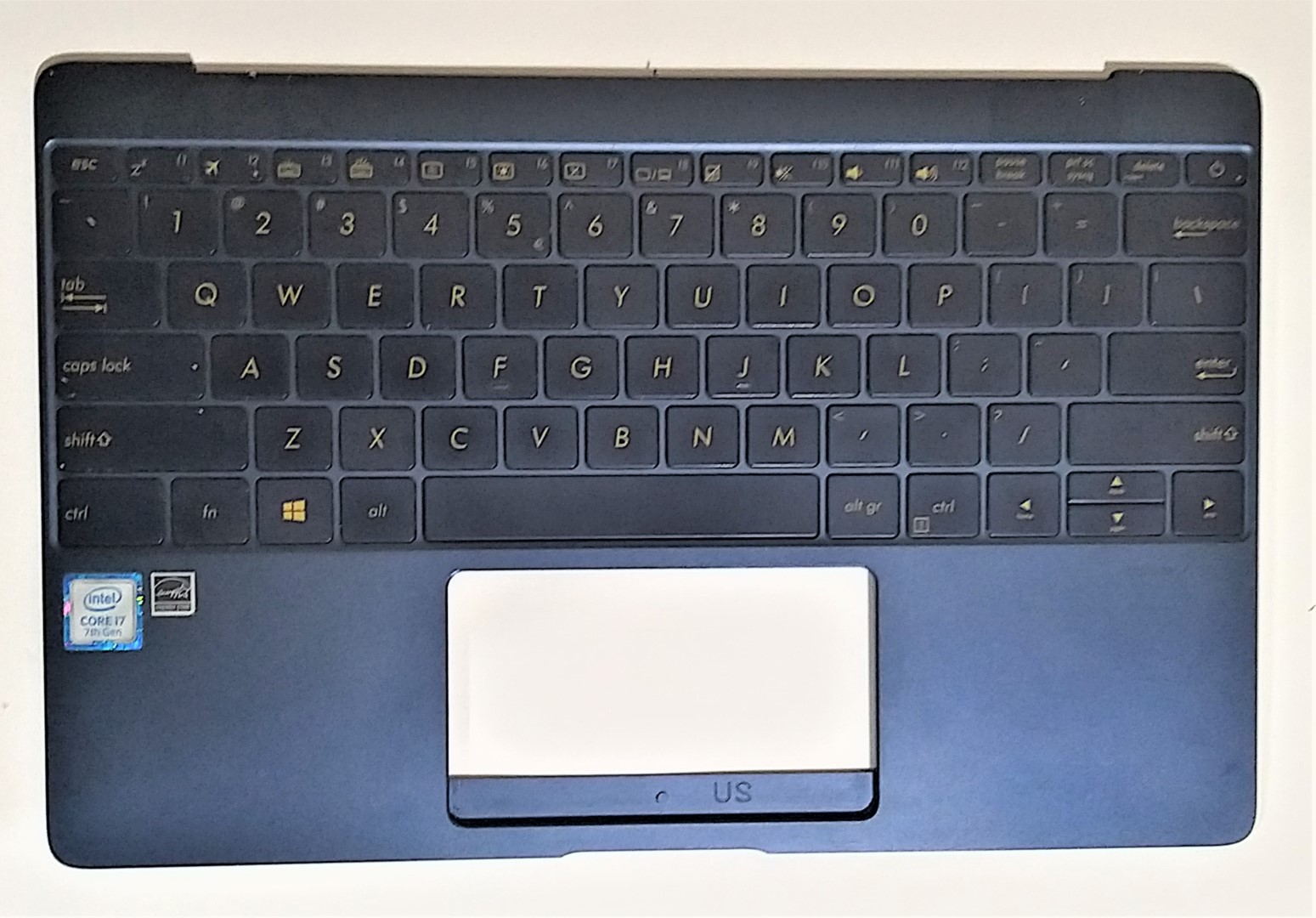 CARCASA REPOSAMANOS PALMREST COVER + TECLADO ASUS ZENBOOK UX390 UX390U UX390UA