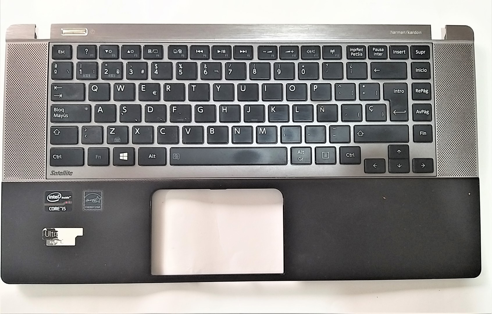 CARCASA REPOSAMANOS PALMREST COVER TECLADO TOSHIBA SATELLITE U840 U845W U840W