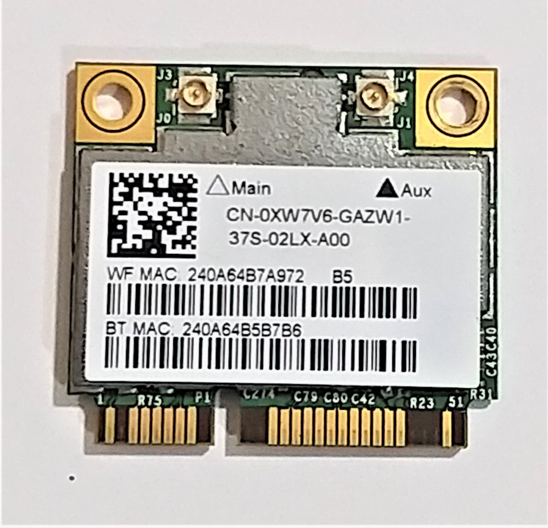 TARJETA RED WIFI WIRELESS + BLUETOOTH DELL ALIENWARE 17 R1 M17X P18E