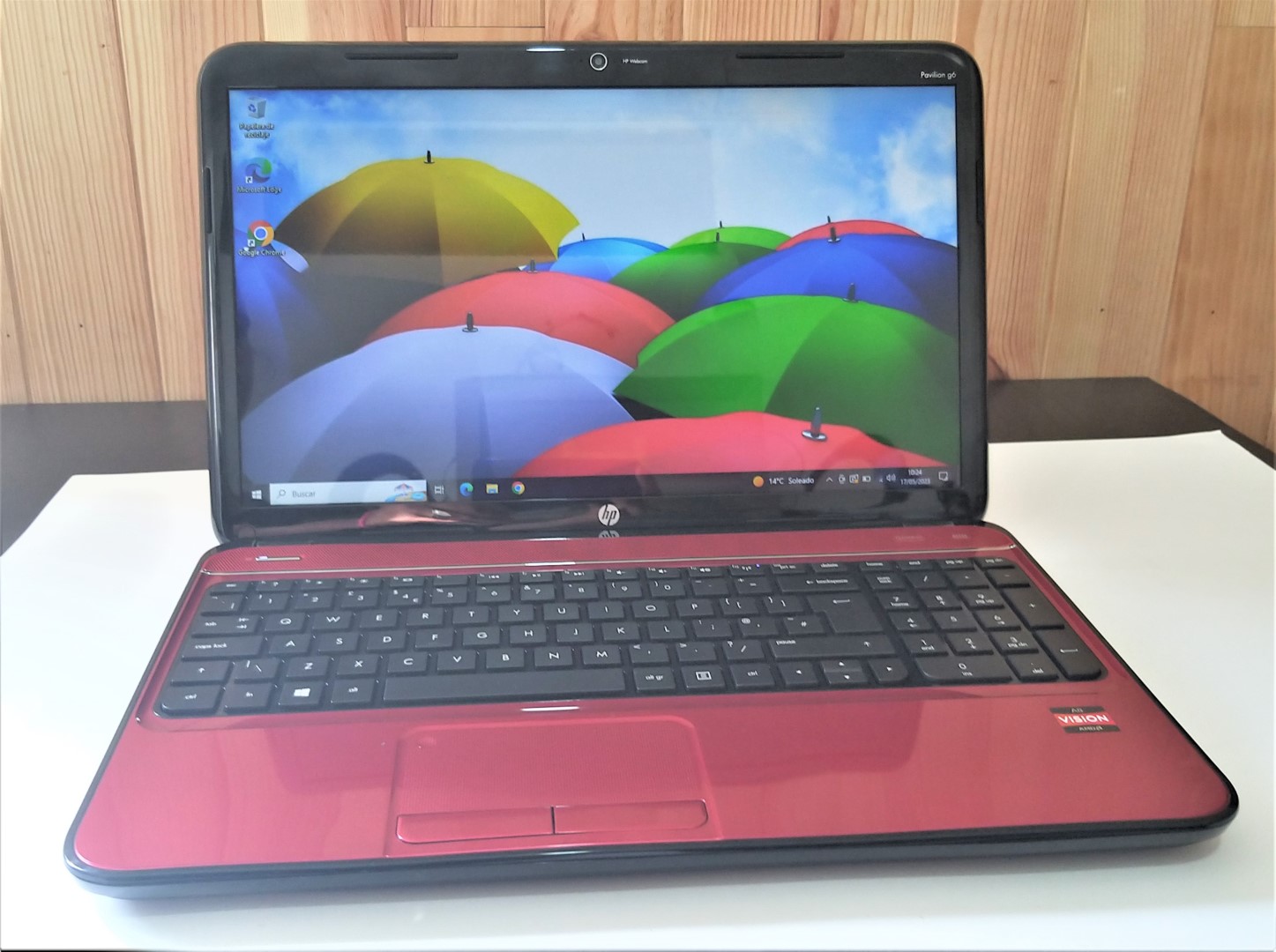 Portátil HP Pavilion G6-2000 SSD Rojo Excelente