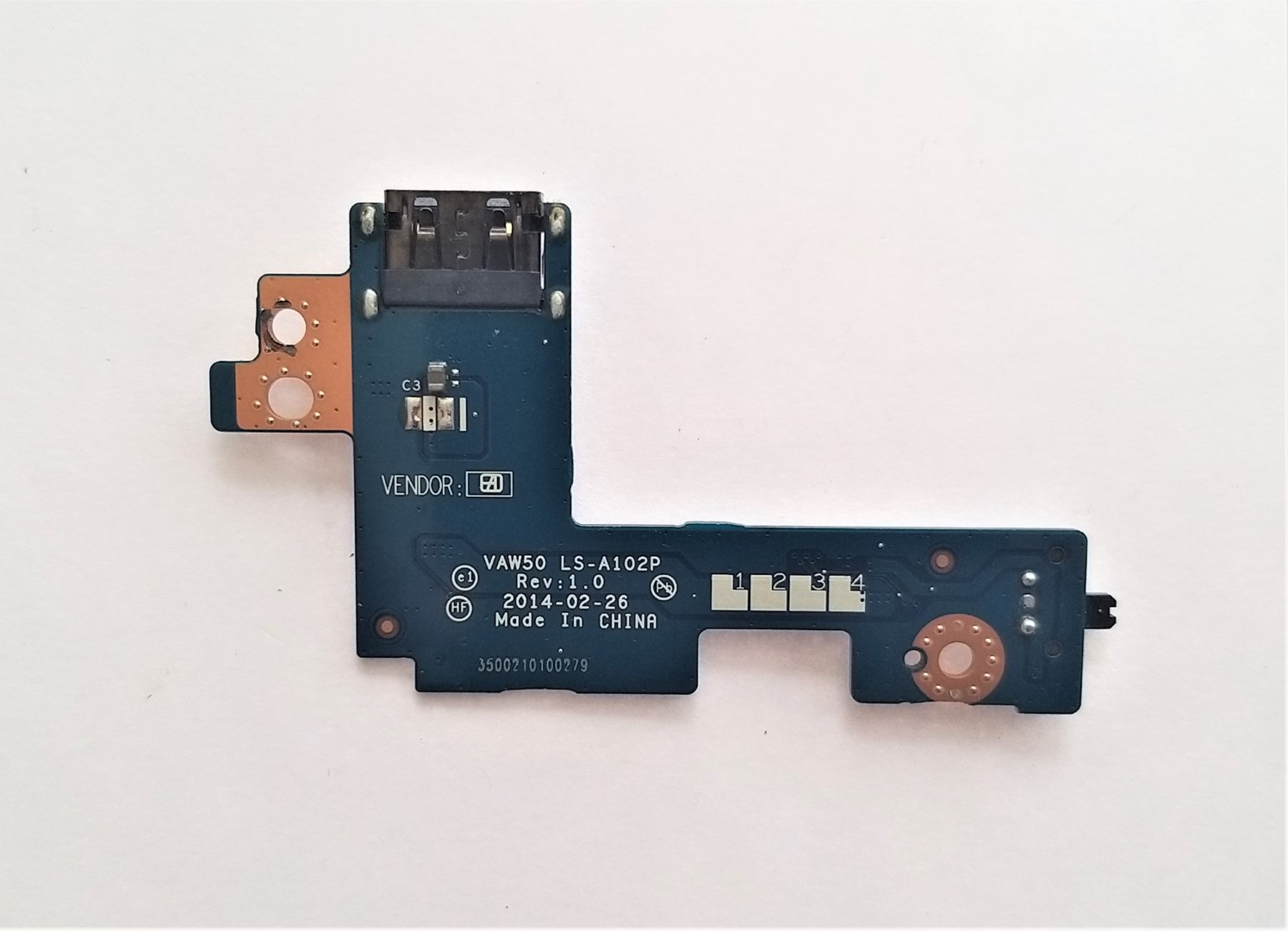 PLACA ENCENDIDO WIFI SWITCH BOARD + USB DELL LATITUDE E5540 - Imagen 2