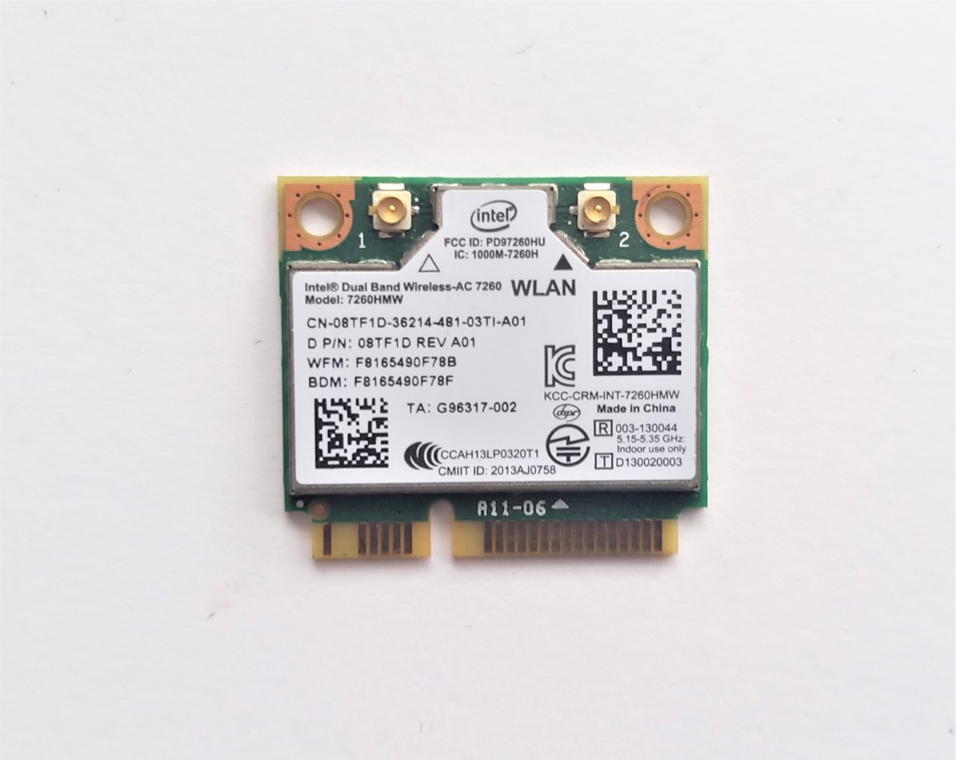 TARJETA RED WIFI WIRELESS BLUETOOTH DELL LATITUDE E5540