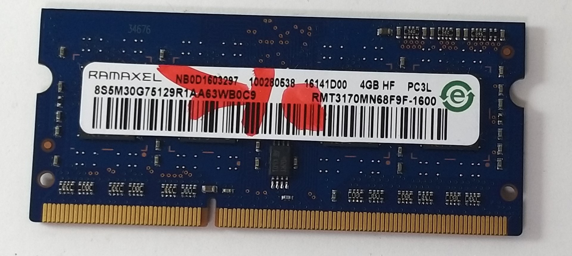 MEMORIA RAM MEMORY 4GB DDR3 LENOVO B50-50 80S2 B50-30 B50-10 B50-70 B50-80 B50
