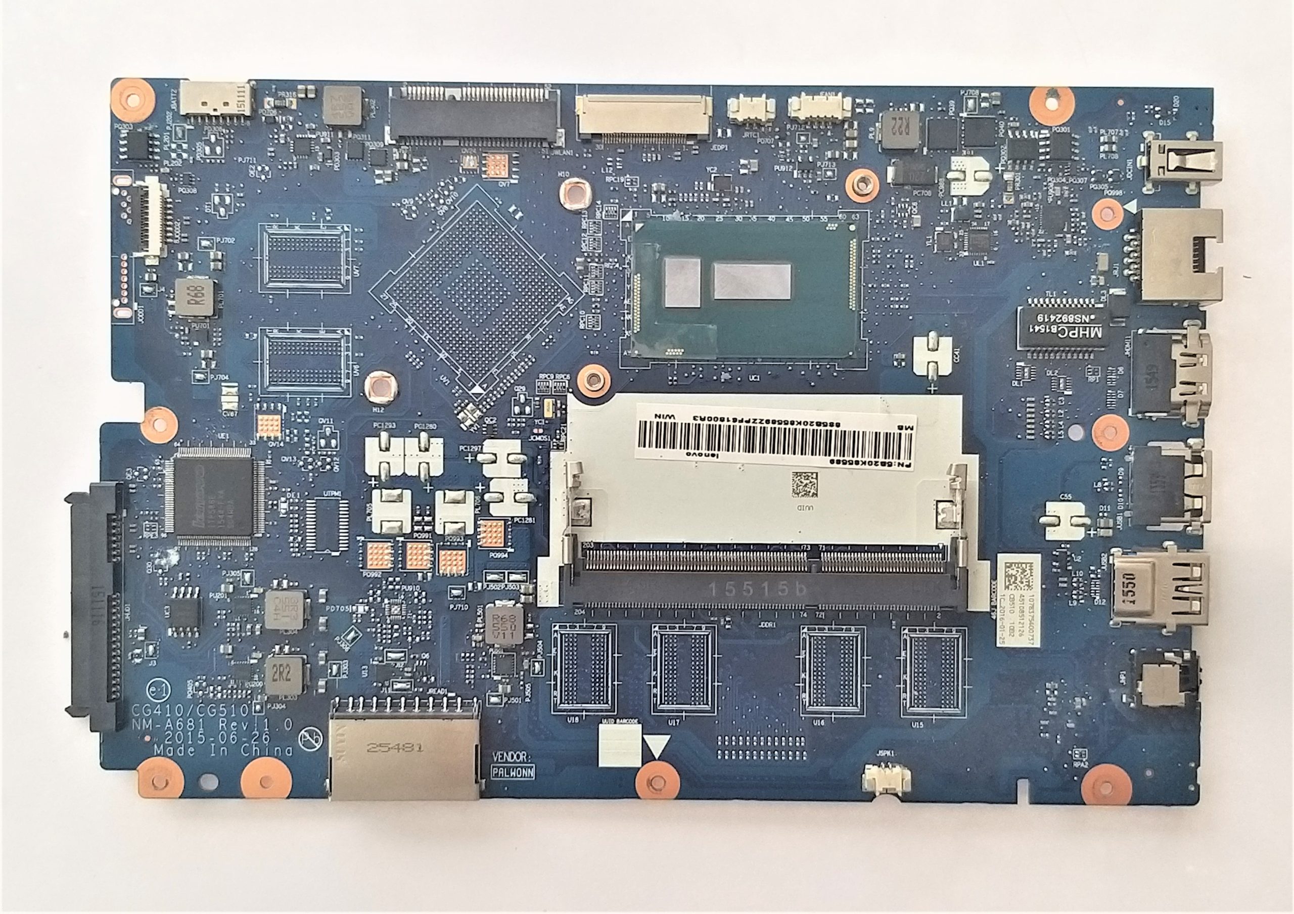 PLACA BASE TESTED MOTHERBOARD Core i5-5200U LENOVO B50 B50-50 80S2