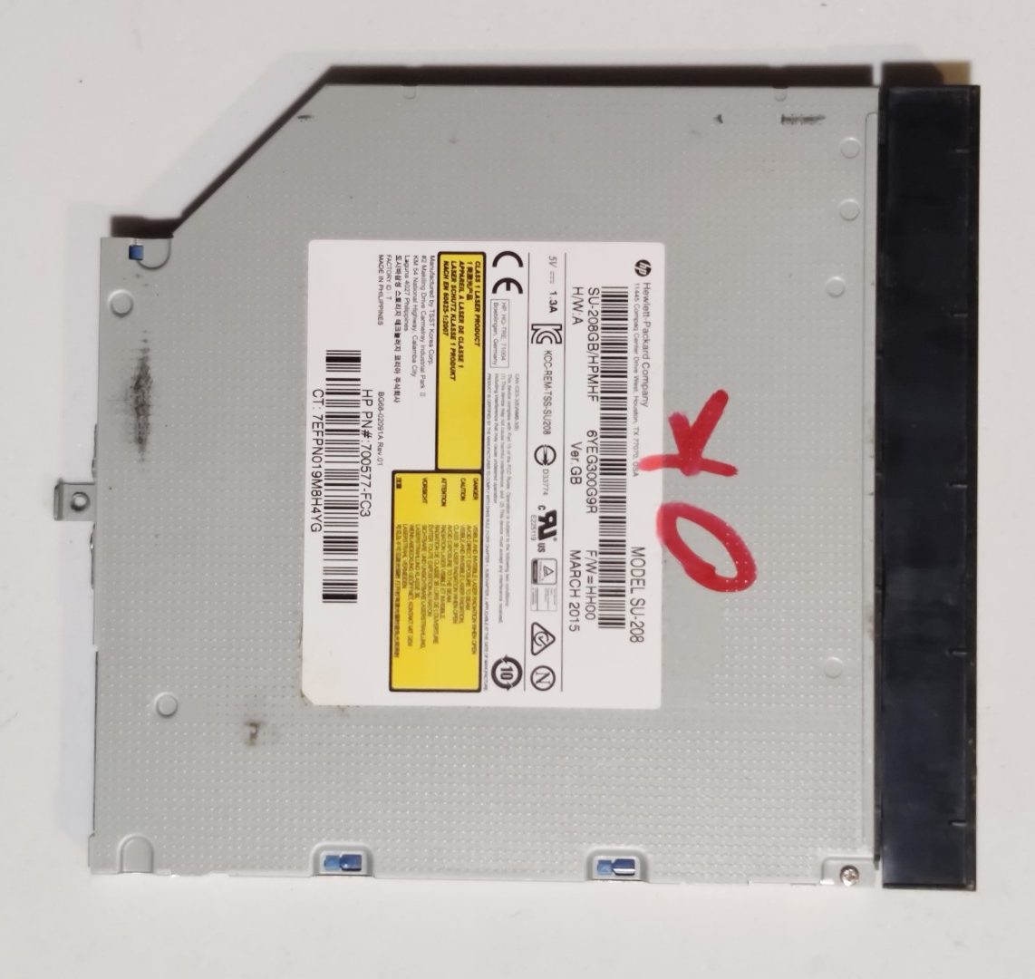 LECTOR DVD RW SATA OPTICAL DEVIDE HP 15-R 15-R248NS 15-R230NS ENERGY STAR - Imagen 2