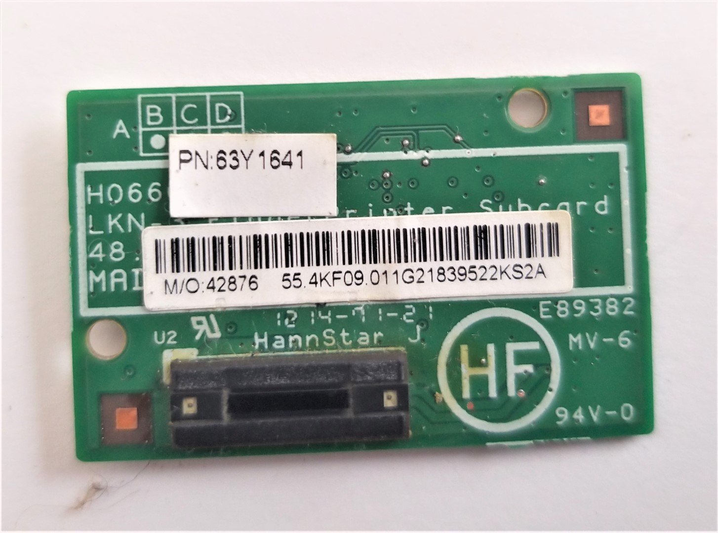 LECTOR HUELLA DIGITAL FINGERPRINT BOARD LENOVO THINKPAD T420S 4174-PEG T520