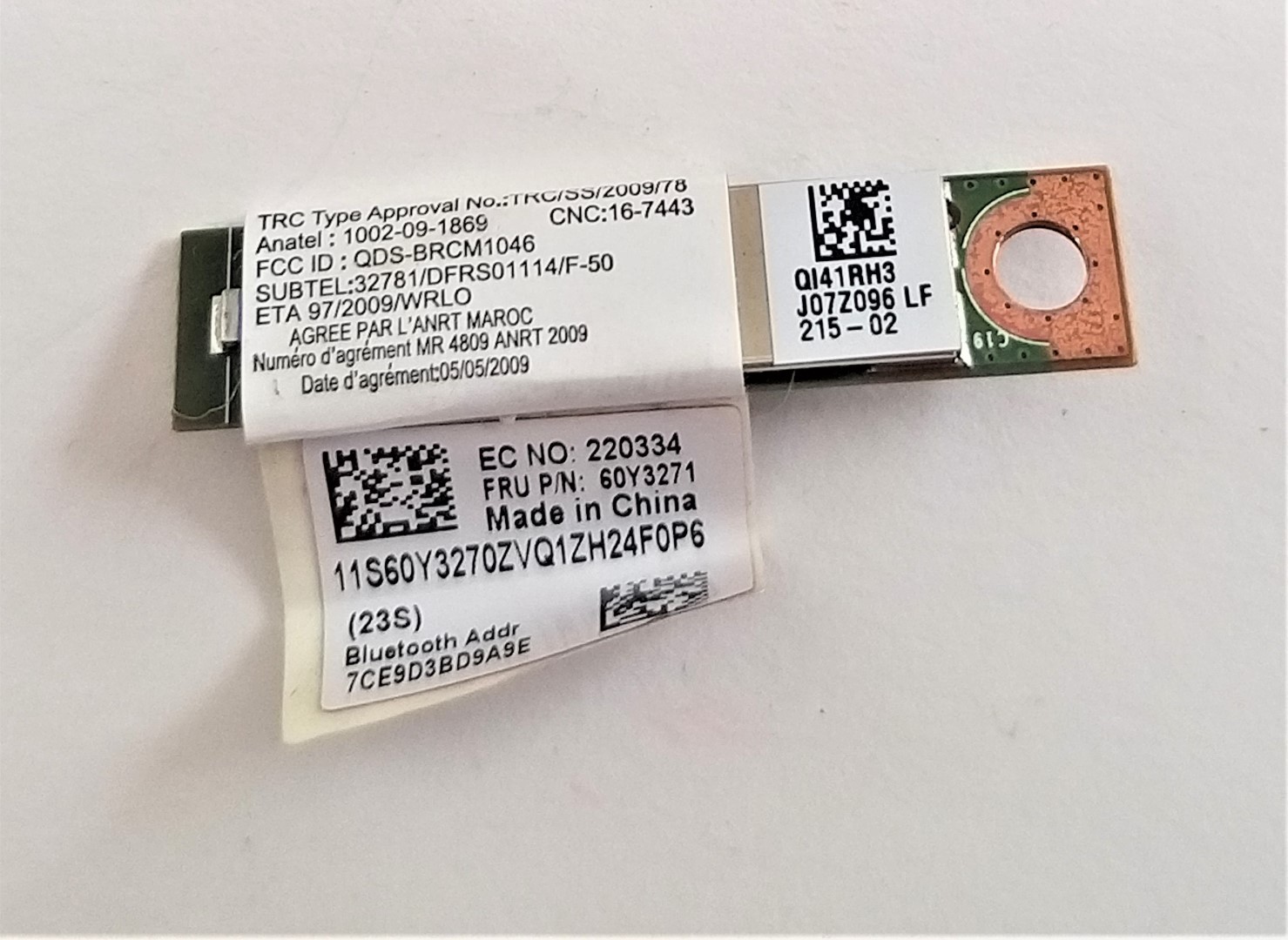 MODULO BLUETOOTH LENOVO THINKPAD T420S 4174-PEG T420 X220