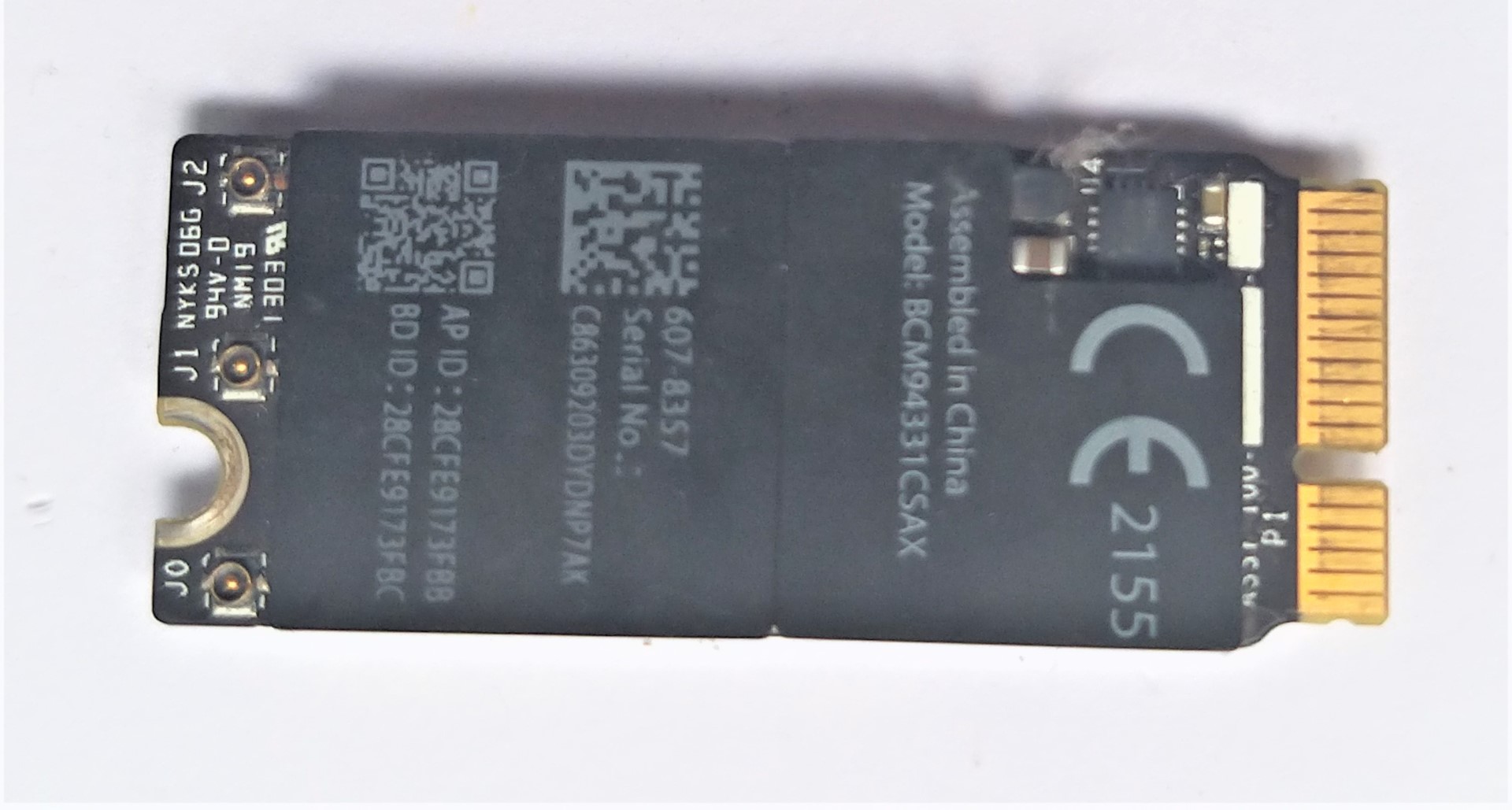 TARJETA RED WIFI WIRELESS BLUETOOTH APPLE MACBOOK PRO A1398 15" 2012 2013 2014