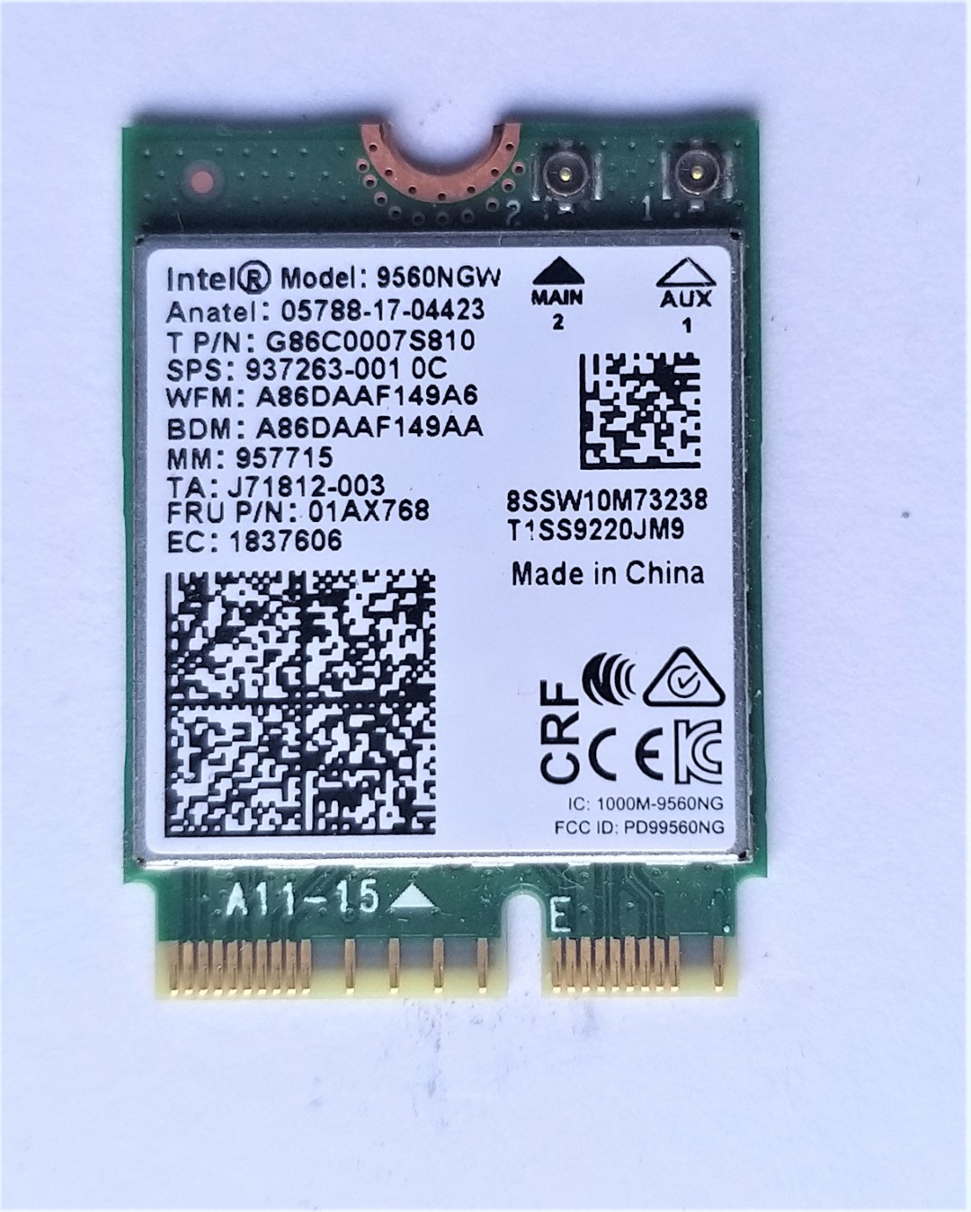 TARJETA RED WIFI WIRELESS + BLUETOOTH ASUS VIVOBOOK 14 X403FA R428F S403F X403F