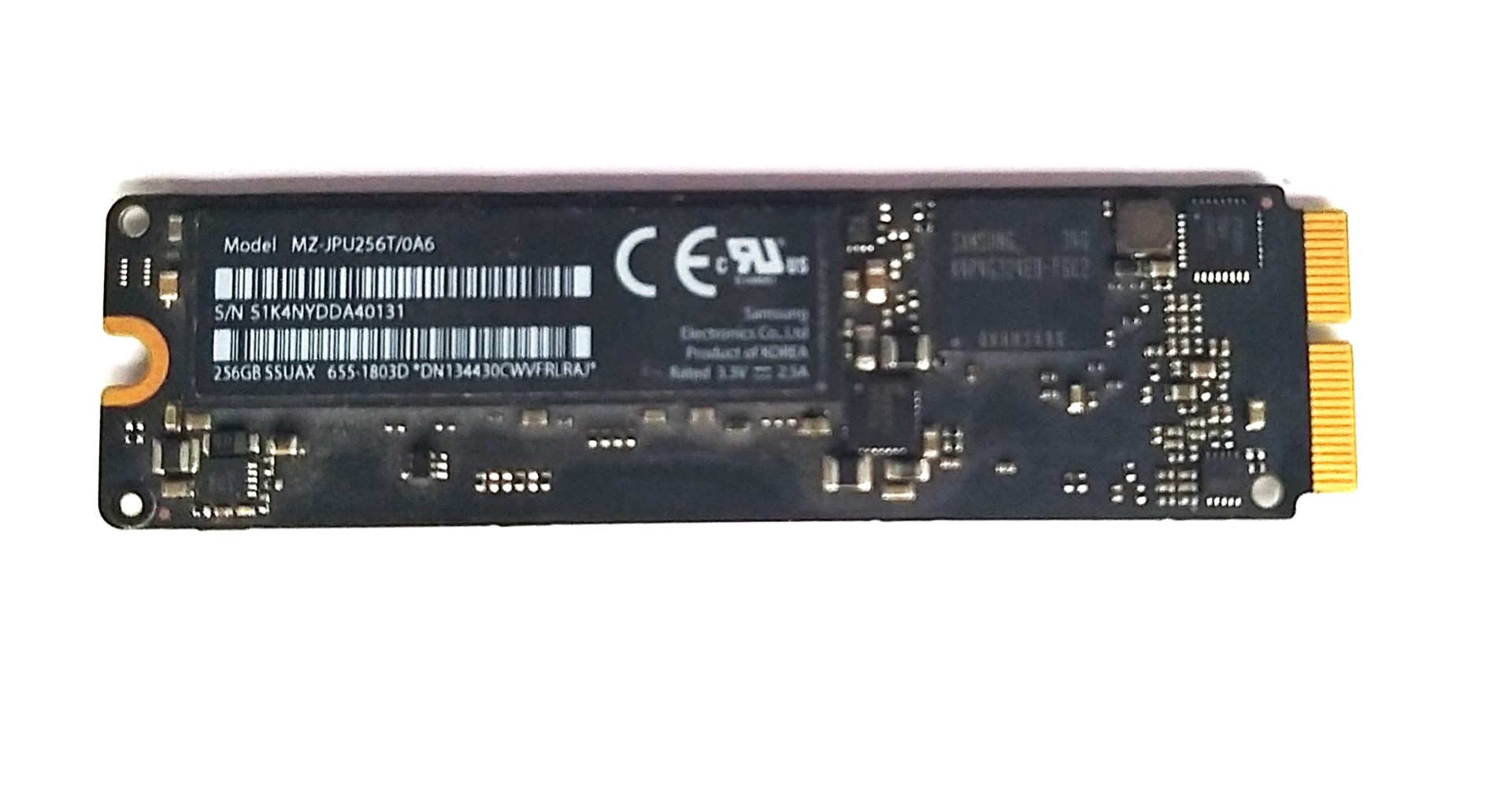 DISCO SSD SAMSUNG PCIe 256 GB APPLE MACBOOK PRO A1398 15" 2014 2015 A1502 A1466