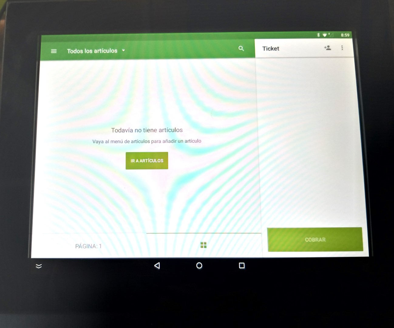 TABLET TPV TACTIL PUNTO DE VENTA, IMPRESORA TICKET