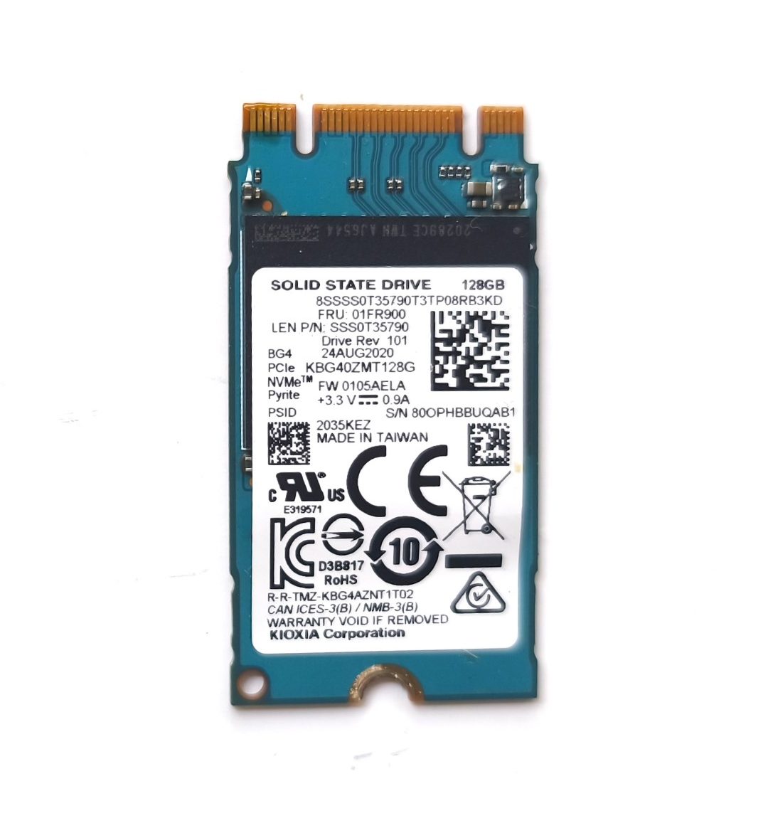 128 GB M.2 NVMe 2242 Kioxia BG4 LENOVO IDEAPAD 1-14 1-14ADA05 1-14AST05