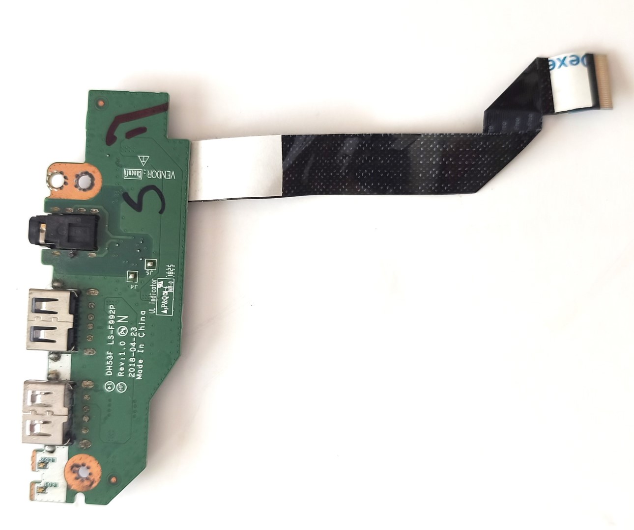 PLACA USB AUDIO LED BOARD + CABLE ACER NITRO 5 AN515 AN515-52 G3-572 N17C1 - Imagen 2