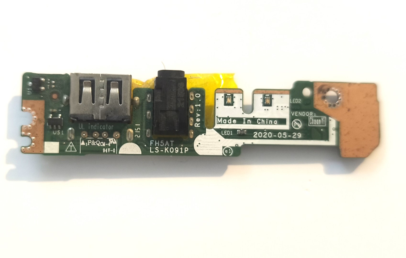 USB AUDIO LED BOARD ACER EXTENSA 15 EX215-32 Aspire 3 A315-58 A514-54 A514-56