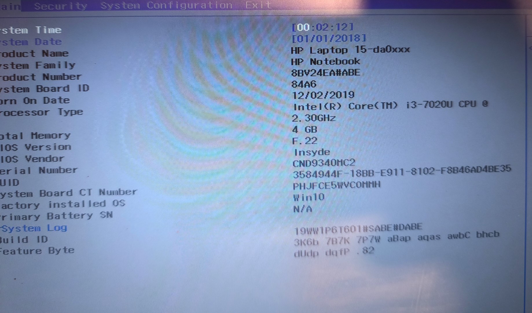 PLACA BASE TESTED MOTHERBOARD HP 255 G7 250 G7 15-DA 15-DB Core i3-7020U
