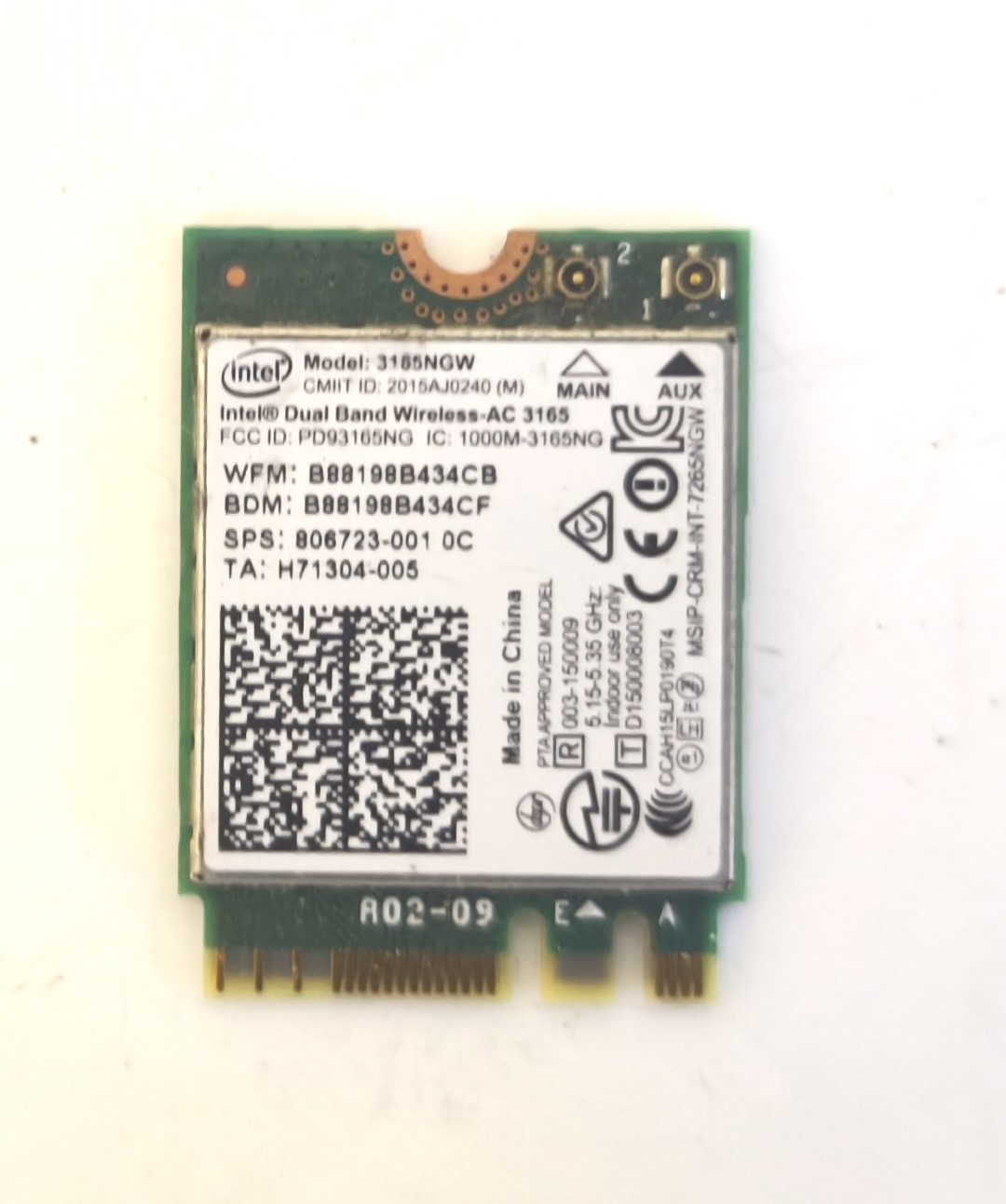 TARJETA RED WIFI WIRELESS + BLUETOOTH HP PAVILION 15-AU 15-AU077SA 15-AW